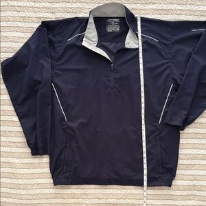 Navy Windbreaker Pullover Jacket - Page & Tuttle